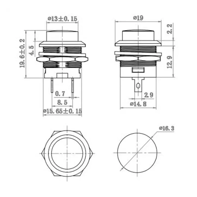 5/20Pcs 16mm Self-Reset 6Color - Kitchen Appliances Small review and price