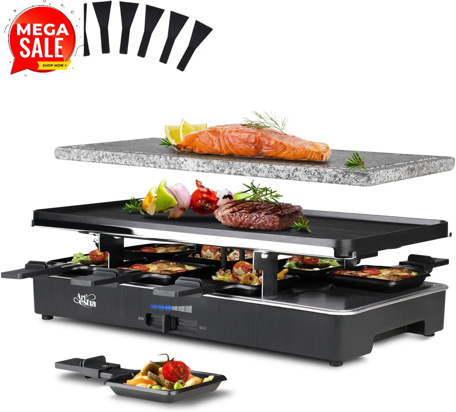1700W Raclette Electric Party  - Raclette Grill Table review and price
