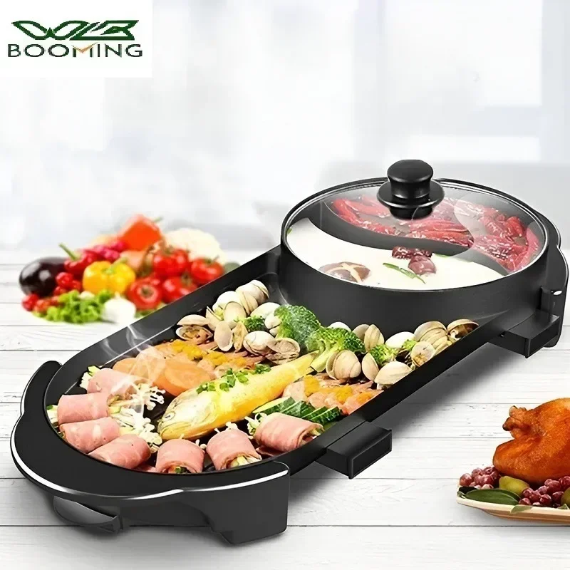 2200W Electric Barbecue Pot 2- - Raclette Grill Table review and price