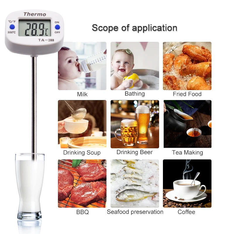 TA288 LCD Digital Food Thermom - Kitchen Appliances Video review and price