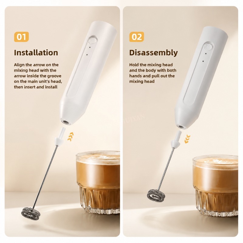 MINI Milk Frother USB Recharge - Milk Frother Automatic review and price